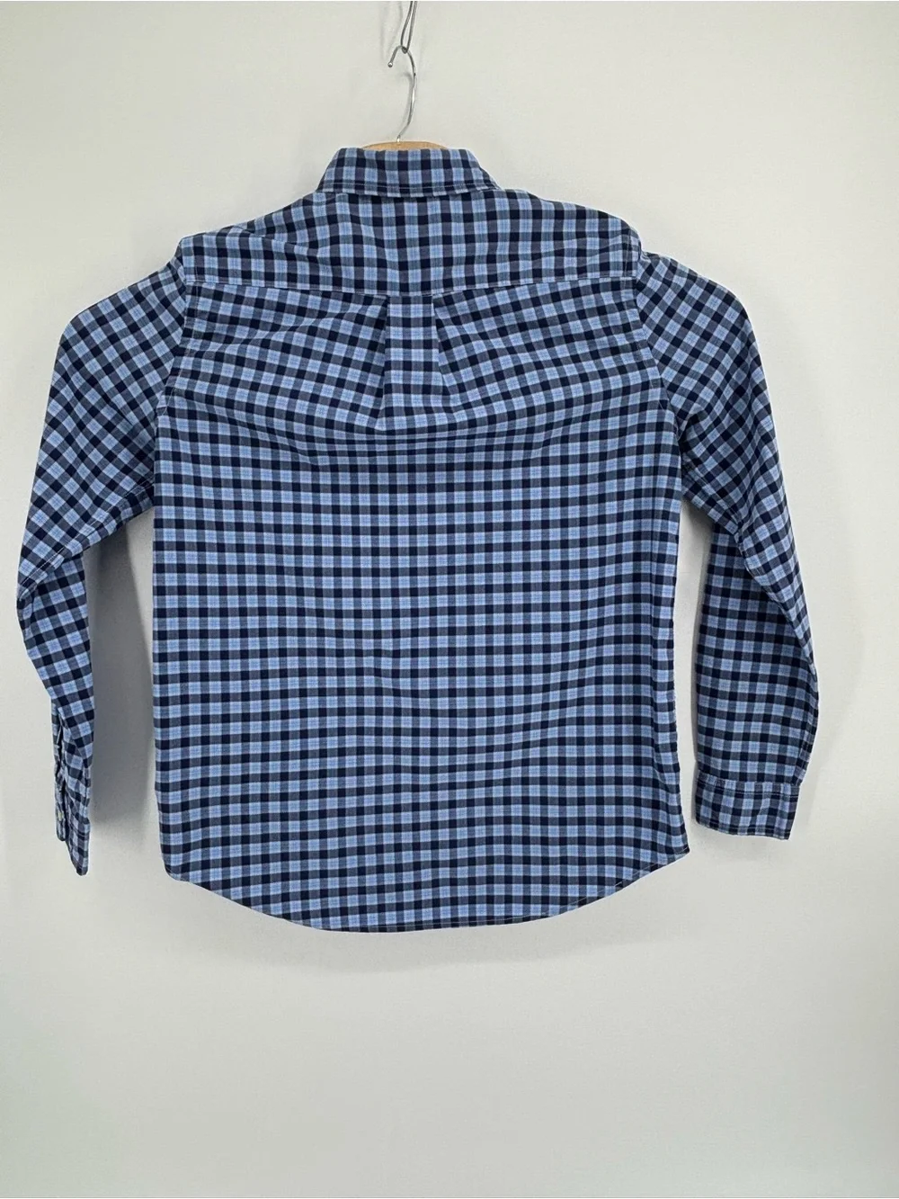 Polo Ralph Lauren Performance Boys XL 18-20 Button Down Shirt Blue Plaid Gingham
